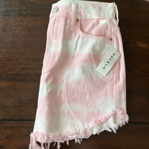 Pacsun pink & white skirt